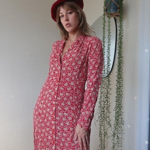 April Cornell brand long sleeved maxi dress